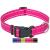 Dey-Premium dog collar nylon reflective adjustable for small and large dogs many colors and sizes collar dog puppy dog neck straps cat neck puppy neck pink pink XS xS -1.0x 21-30 cm pink reflecting