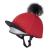 LeMieux Pom Pom Horse Riding Hat Silk with 4 Way Stretch Fabric Coordinates with Base Layers & Saddle Pads - Equestrian Headgear Chilli One Size