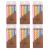 PHD CAKE 36-Count Rainbow Spiral Birthday Candles with Holders, Party Candles, Cake Candles