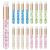 17 PCS Lash Shampoo Brushes - Kirecoo Lash Brush for Eyelash Extensions  Glitter Crystal Lash Brushes for Cleansing  Nose Pore Eyelash Deep Cleaning Brush  Eyelash Wash and Bath for Extensions Pink+blue+gold+green