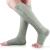 Ailaka Zipper 15-20 mmHg Compression Socks for Women Men Knee High Open Toe Support Graduated Medical Varicose Veins Hosiery for Edema Swollen Pregnancy Recovery (1 Pair) XXL Pure Grey