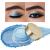 Oulac glitter eyes shadow blue |Elder shadow & highlighter duo |Waterproof & durable |Transparent glitter finish |Interior & wrinkle-free eye makeup |Vegan & Cruethy-Free | 06G (02) Blue