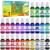 Alcohol Ink Set - 24 Vibrant Colors Alcohol-based Ink for Resin Petri Dish Making, Epoxy Resin Painting - Concentrated Alcohol Paint Color Dye for Resin Art, Tumbler Making, Painting - 24 x 10ml/.35oz 24 Bottles x 10ml