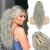 Claw Clip Ponytail Extensions BARSDAR Clip in Ponytail Extensions Claw Clip for Women Long Curly Wavy Gray Ponytail Synthetic Clip in Fake Pony Tail Hairpieces for Girls Daily Party(18'' Silver Gray) 18 Inch Gray/Silver/White Mixed