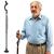 walking cane for men and walking canes for women special balancing - cane walking stick have 10 Adjustable Heights - self standing folding cane portable collapsible cane Comfortable