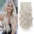 Reecho clip in Extensions 4PC Blond Hair Extensions Clip in hair extensions 60 cm thick long beach shafts hair parts invisible tip natural soft hair parts - platinum blonde