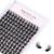 Cluster Lashes Extensions 144Pcs Individual Cluster Lashes D Curl 14mm Wide Stem Cluster Eyelashes Soft Natural False Eyelashes Cluster DIY Eyelash Extension At Home (14mm 14mm 144P D Curl) 1 count (Pack of 1) 14mm 144P D Curl