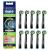 Oral-B CrossAction Electric Toothbrush Heads 10 Pieces Holistic Mouth Cleaning with CleanMaximiser Bristles Black Edition Black 10 count (Pack of 1)