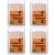Mumufy 400 Pcs 4 Boxes Cinnamon Toothpicks for Adults Cinnamon Flavored Toothpicks with Clear Plastic Boxes, 100 Pcs for Each Box