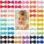 50 Pieces 25 Colors in Pairs Baby Girls Fully Lined Hair Pins Tiny 2" Hair Bows Alligator Clips for Girls Infants Toddlers