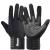 Ihuan Workout Gloves for Men Full-Finger: Weight Lifting Gloves for Men, Gym Lifting Gloves Full Hand Gloves for Weightlifting, Deadlift Black Large