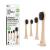 The Humble Co. Electric Toothbrush Replacement Heads 4pk Sustainable BPA-Free Electric Toothbrush Heads Made from Bamboo Bad Breath and Plaque Remover Philips Sonicare Compatible (Charcoal) Charcoal Infused