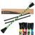 Diabolo leisure sport flowerstick basic (green) - UV reactive flower stick with two glass fiber hand bars eye -catchers at festivals ideal for beginners easy to check