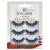 Eylure False Lashes  Definition No. 126 with Adhesive Included  3 Pair  Black