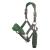 LeMieux Vogue Fleece Headcollar with Lead Rope - Extra Padding Adjustable at Curb and Poll Strap Full Hunter Green