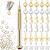 PAGOW 71 PCS Dangle Nail Art Charm  Nail Jewelry Rings with Nail Piercing Tool Hand Drill for Tips  Acrylic  Gels and Decorations 71 Count (Pack of 1)