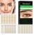 600 pieces of slide stripes loophola tapes eyelid stripes eyelid adhesive tape double-side eyelid tapes invisible double eyelid stripes with fork rods tweezers 600PCs