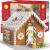 Gingerbread House Kit, Pre-Baked & Pre-Assembled BIG Traditional gingerbread house kit Christmas Fun activity, Everything Included: Cookies, Colorful Candies, Icing, Bag/Tip + SEWANTA Candy Cups 1
