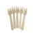 KingSeal Disposable Birch Wood Cutlery Forks, Biodegradable and Earth Friendly, 6 Inch Length - 1 Pack of 100 pcs