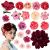BOFUNX 20 Pieces Flower Hair Clip Flower Hair Clips Girls Hair Clips Children Women Hair Accessories Party Wedding
