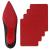 Ashoesert Red Bottom Protectors Shoe Sole Protector for High Heels Shoe Grips on Bottom of Shoes  Red Bottom Stickers Covers for Shoes Anti Slip Shoe Grips No Slip Shoe Pads -2 Pairs(6.0 4.0 Red) Red- 2 Pairs 6.0 4.0