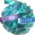 Loofah Bath-Sponge Swirl-Set-XL-75g by Shower Bouquet: Extra-Large Mesh Pouf (4 Pack Color Swirls) Luffa Loofa Loufa Puff Scrubber - Big Full Lather Cleanse Exfoliate with Beauty Bathing Accessories