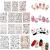 VPQNE 14 sheet cute cartoon 3D self -adhesive nail art sticker Mickey and Minnie Mouse Diy Nail Decals nail decoration for girls or women