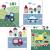 Lalelu-Prints |4 Set Pictures Nursery |Sweet vehicles |Exactly the right thing for little boys |Perfect for the baby room (DIN A4 without frame) Vehicles Tractor excavator fire brigade police