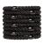 GYGYL 8Pcs Black Hair Ties for Women Girls Elastics Hair Bands Ponytail Holders for Thick Hair No Damage No Crease Hair Elastics