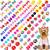 Mruq pet 100pcs Small Dog Hair Bows, Bulk Dog Bows with Rubber Bands, Mix Dainty Pretty Puppy Pet Dog Grooming Hair Bows, Handmade Multicolor Dog Bows for Cat Dog Rabbit Hair Accessories Mix 100pc