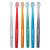 TELLO 6240 Adult Ultra Soft Swiss Toothbrush for Gentle Cleaning with Ergonomic Handle  Assorted Colors 6 Count 6 Count (Pack of 1)