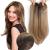 Hair Toppers for Thinning Hair 18inch Hair Pieces for Women 6.5X6.5 Inch Hair Topper Adding Extra Hair Volume Natural Straight Hair Piece Super Soft Feel Like Real Hair Ombre Brown Blonde