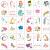 PapaKit Unicorn and Friends 36 Temporary Fake Tattoo Set  18 Individually Wrapped Sheets | Kids Girls & Boys Birthday Party Favor Gift Reward  Non-Toxic Food Grade Ingredients Safe Removable
