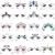 SIQUK 20 Sets Face Jewels Mermaid Face Gems Rave Face Jewel Rhinestones Face Crystal Face Stickers Jewels Gems Eye Jewels for Festival Rave Carnival Party Elegant