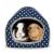 BWOGUE Guinea Pig Bed Cave Cozy Hamster House Large Hideout for Dwarf Rabbits Hedgehog Bearded Dragon Winter Nest Hamster Cage Accessories Blue