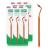 GUM Stimulator Handle with Conical Shaped Rubber Tip (6 x 1 count) 6 Stimulators