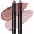 FOCALLURE 2 Pcs Shimmer Cream Eyeshadow Stick Brightener Eyeshadow Pencil Crayon Highlighter Eye Shadow Stick Sets with Crease-proof Formula Long Lasting Waterproof Eye Shadow Make Up Silky Peach