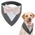 Kuoser dog hill cloth neckerchief dog dog hill cloth christmas dogs neckerchiefs dog fly fly for dogs dog hill cloth Big dogs dogs smoking bandana black XS medium gray