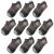 Comfoex 10 Pairs Boys Socks Ankle Athletic Socks For Big Little Kids Cotton Half Cushioned Socks Grey 10 Pairs 7-10 Years