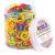 Hoyols Small rubber bands for hair ties multi -colored rainbow colors reusable for braids braids colorful for babies girls toddlers office supplies 1000 pieces (1000 pack) multicolored