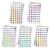 2 Sets Number Stickers (Number 1-300)  Self Adhesive Label Laser Stickers for Organizing Nail Polish Bottle/Nail Swatch Sticks/Lipstick (Dia.10mm)