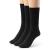 Silky Toes 3 or 6 Pack Men s Bamboo Diabetic Seamless Soft Non-Binding Crew Socks Also Available In Plus Sizes 10-13 Black- 3 Pairs