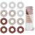 Spiral Hair Ties 12Pcs Plastic Hair Coil Bands Spiral Ponytail Holder Phone Cord Bobbles Bands Set for Women Girls Hair Accessories multicolor