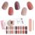 Kalolary Gel Nail Polish Strips Semi Cured Nail Gel Art Sticker Waterproof Full Nail Wraps Decal Sets with Nail File and Stick for Women Girls Nail Art Decor (UV/LED Lamp Required) (3)