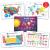 Simply Magic Discovery Set of 5 Educational Placemats for Kids - Kids Placemats Non Slip for Dining Table  Wipeable Reusable Plastic Placemats for Kids: USA  World Map  Periodic Table  Solar System