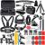 NEEWER 50 in 1 Action Camera Accessory Kit Compatible with GoPro Hero 11 10 9 8 7 6 5 4 GoPro Max GoPro Fusion Insta360 DJI Osmo Action Action 2 AKASO, and more