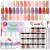 Saviland 29-part Dipping Powder Nails Set-20 colors Clear White Nudes Dip Powder Set Dipping Powder System Liquid Set With Base & Top Coat Activator Brush Sever for Nail Art Design 20Pcs Rosa