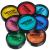 Pro Face & Body Paint Cake Pots by Moon Creations - Brights Colours Set - Professional Water Based Face Paint Makeup for Adults  Kids - 1.26oz