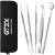 GTEX tartar remover tooth cleaning set dental care set for home use - personal and pet mouth hygiene - with a brnal - tooth cleaning gap (5 pieces)