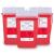 Sharps Container for Home Use and Professional 1 Quart (3-Pack) by Alcedo | Biohazard Needle and Syringe Disposal | Small Portable Container for Travel 1 Quart 3